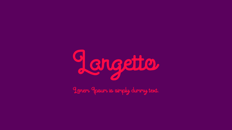 Largetto Font Family