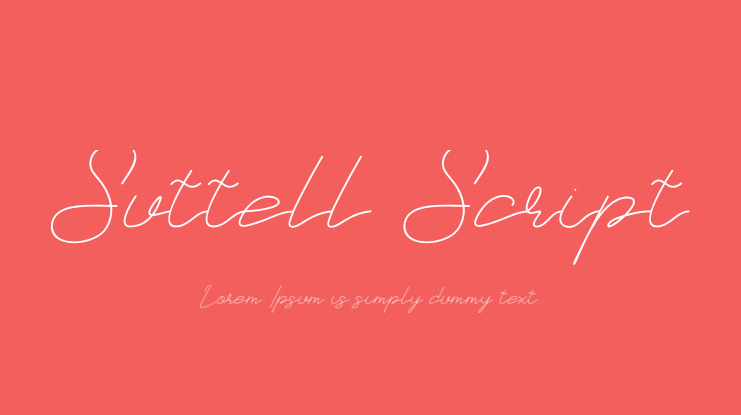Suttell Script Font