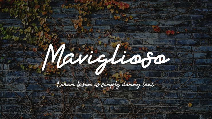 Maviglioso Font Family