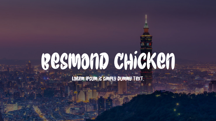 Besmond Chicken Font