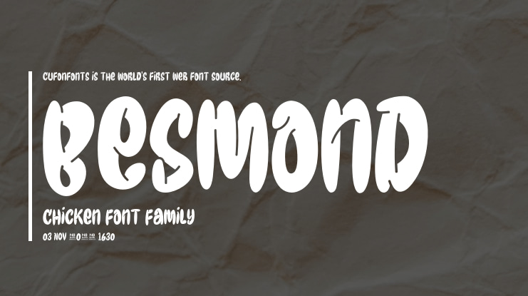 Besmond Chicken Font