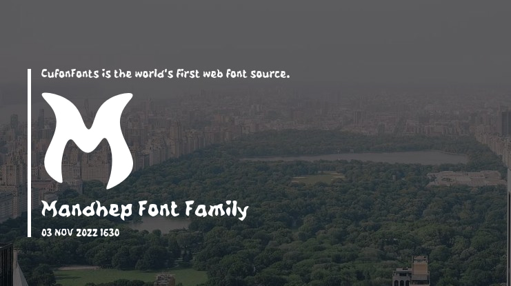 M Mandhep Font
