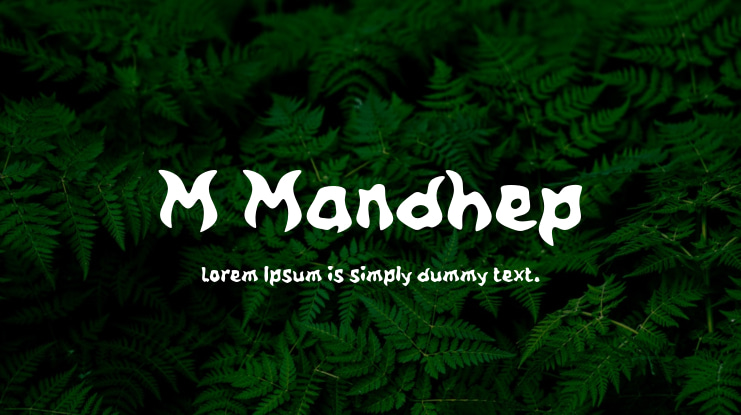 M Mandhep Font