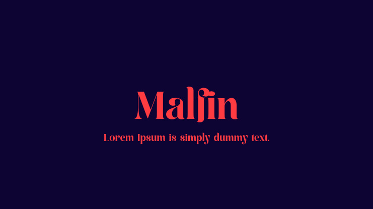 Malfin Font