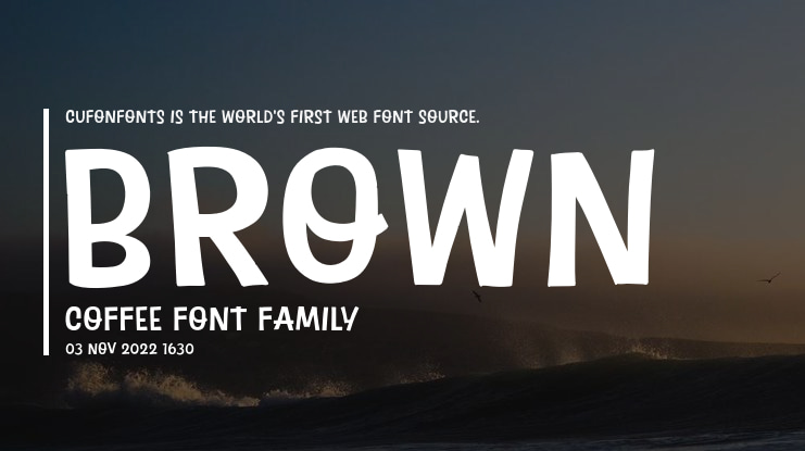 Brown Coffee Font