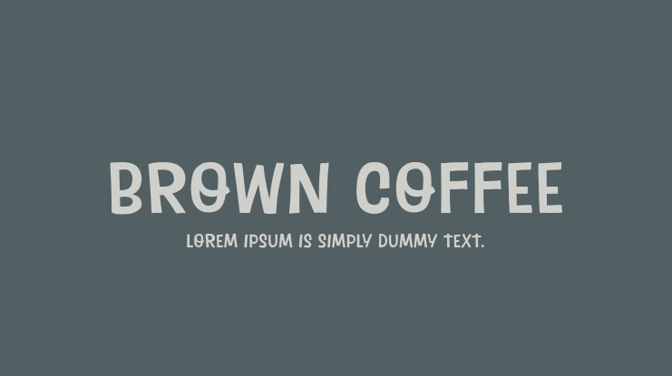 Brown Coffee Font