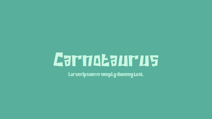 Carnotaurus Font Family