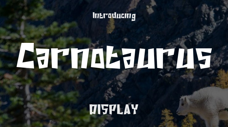 Carnotaurus Font Family