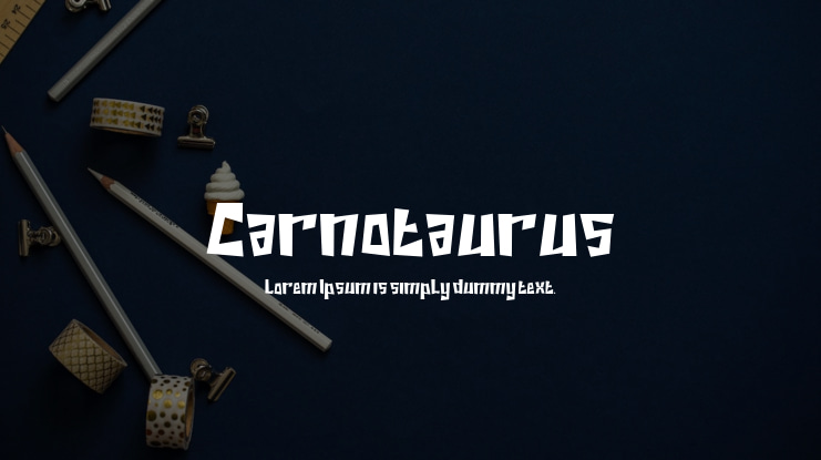 Carnotaurus Font Family