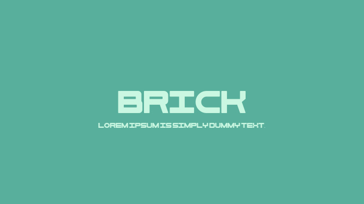 Brick Font Family