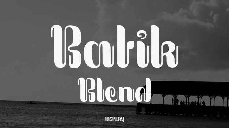 Batik Blend Font Family