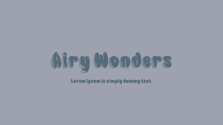 Airy Wonders Font Family