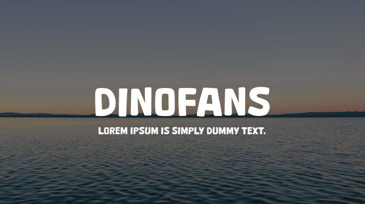 Dinofans Font