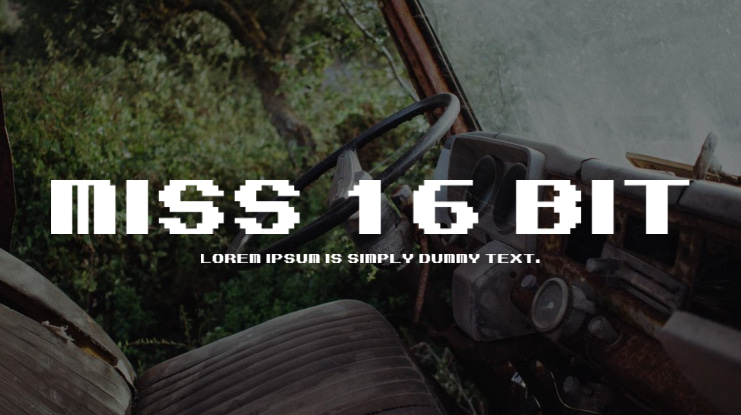 Miss 16 Bit Font