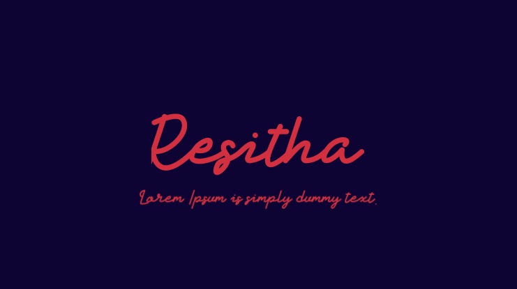 Resitha Font Family