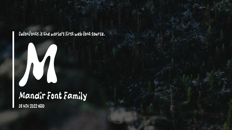 M Mandir Font