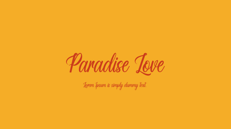 Paradise Love Font
