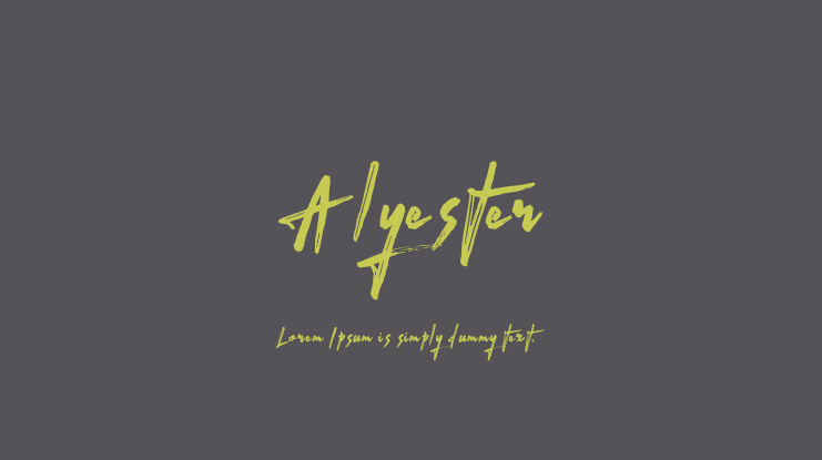 Alyester Font