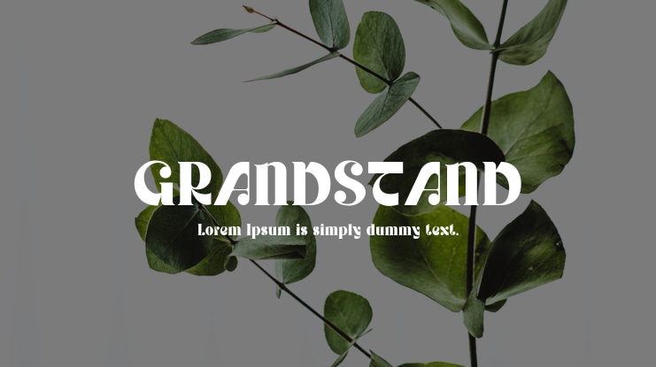 GRANDSTAND Font