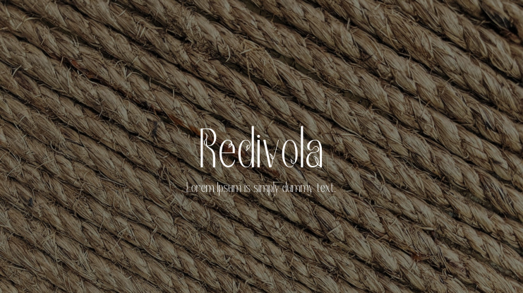 Redivola Font