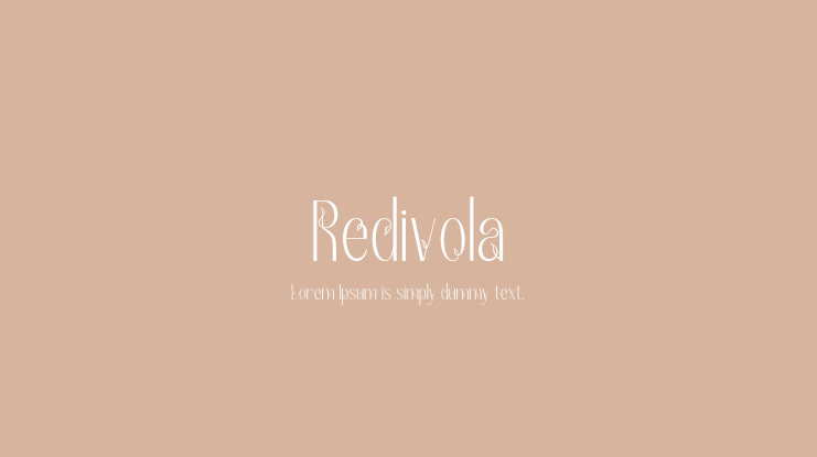 Redivola Font