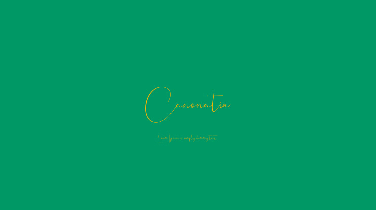 Canonatia Font