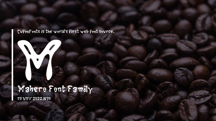 M Mahero Font