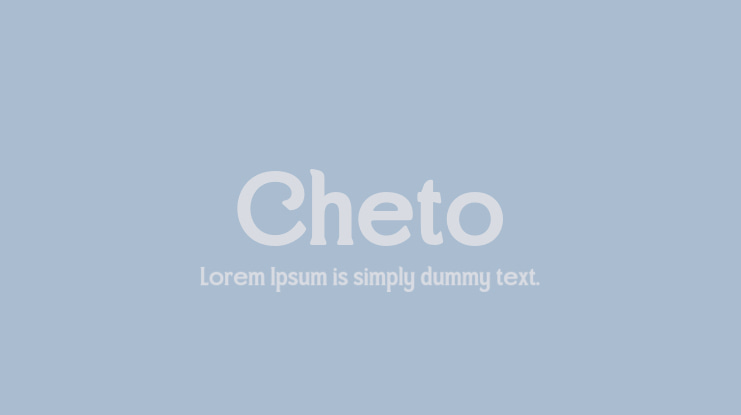 Cheto Font