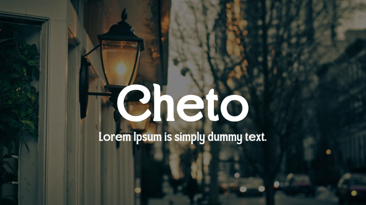 Cheto Font