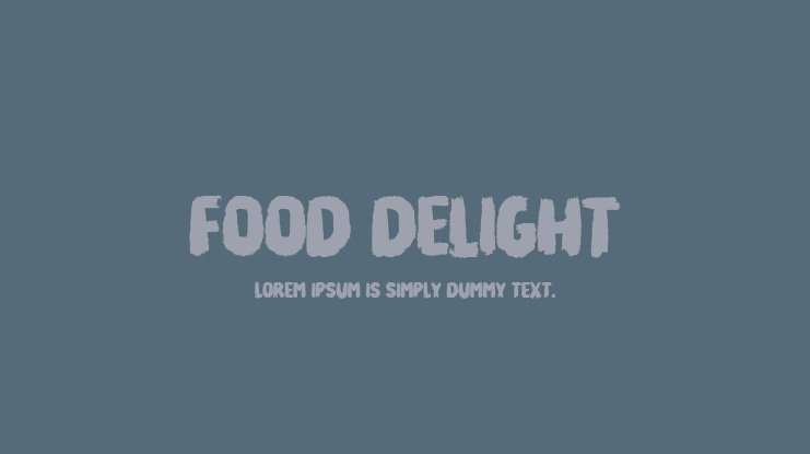 Food Delight Font