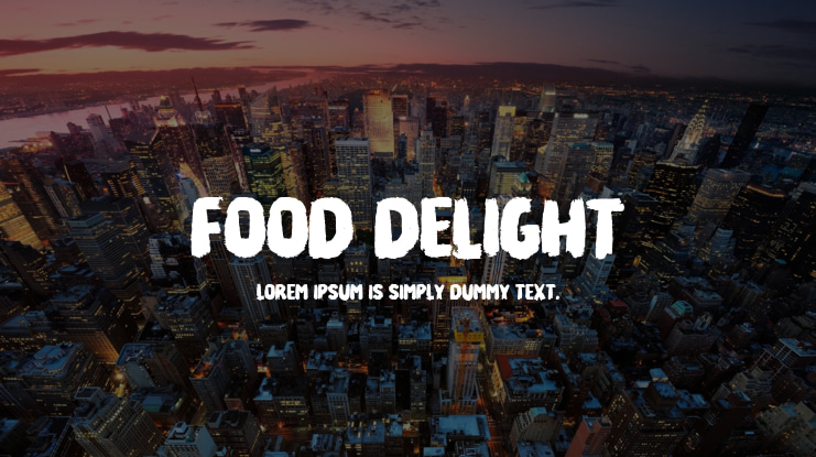 Food Delight Font