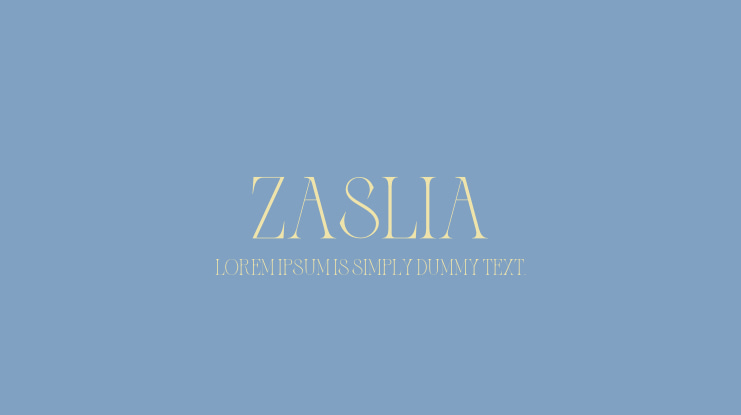 Zaslia Font