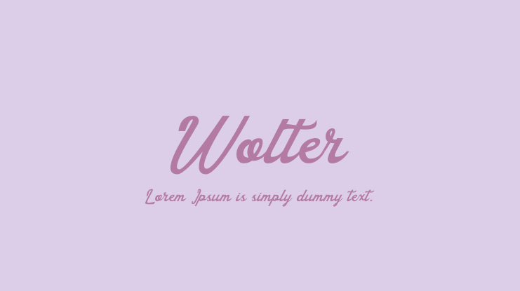 Wolter Font