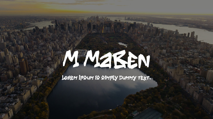 M Maben Font