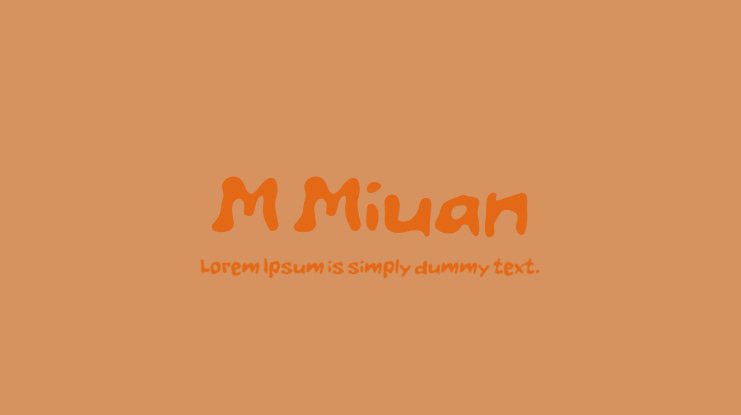 M Miuan Font