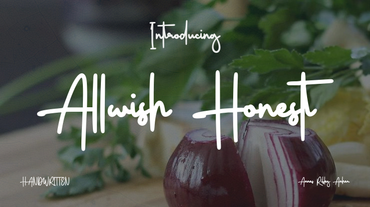 Allwish Honest Font