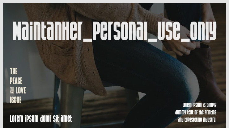 Maintanker_Personal_Use_Only Font