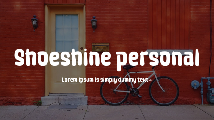 Shoeshine personal Font
