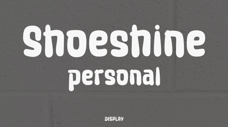 Shoeshine personal Font