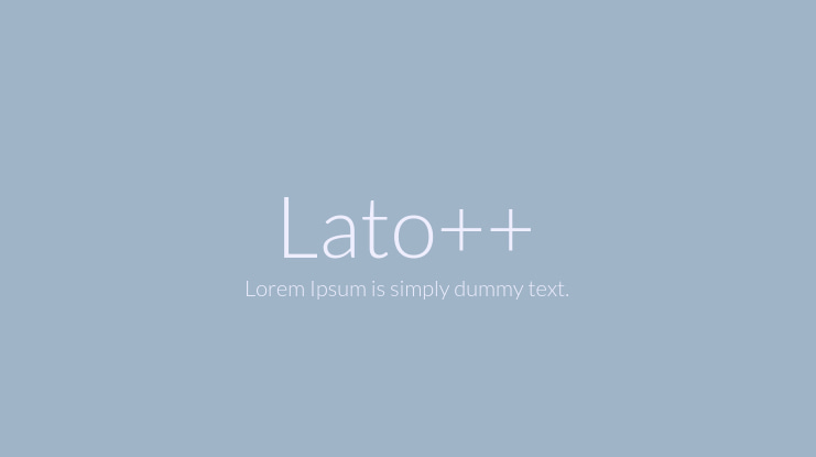 Lato++ Font Family