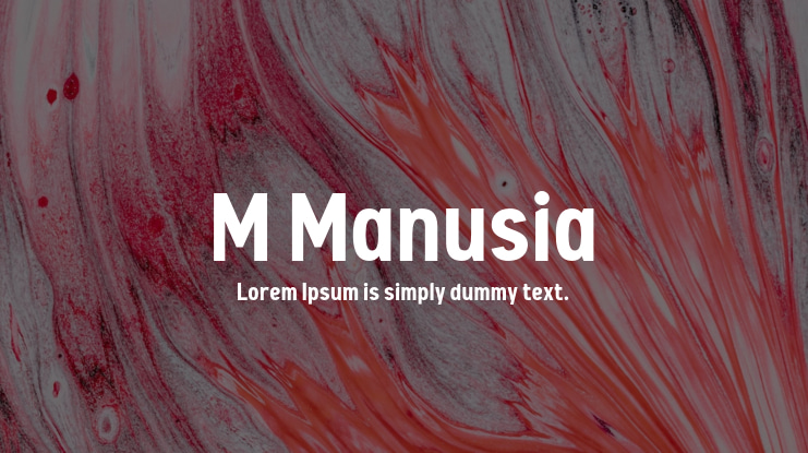 M Manusia Font