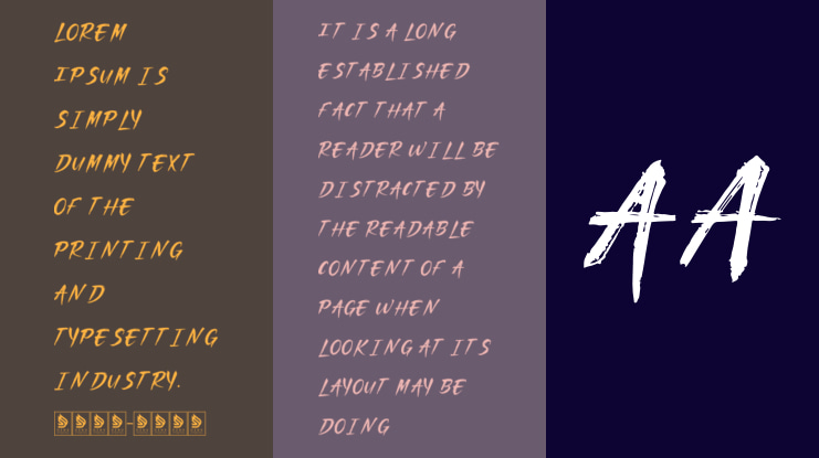 Klomang Brush Font