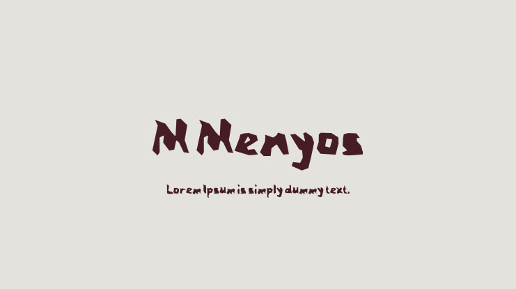 M Menyos Font