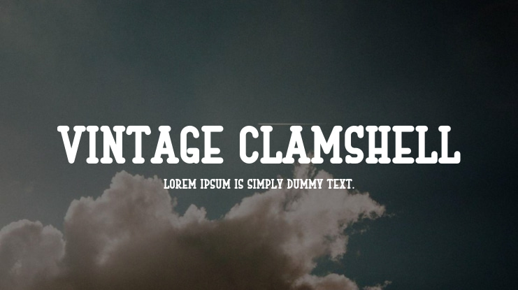 Vintage Clamshell Font