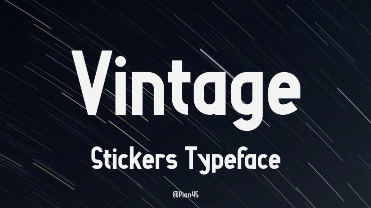 Vintage Stickers Font