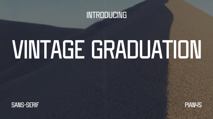 Vintage Graduation Font