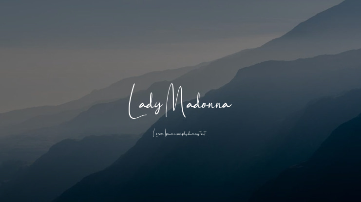 Lady Madonna Font