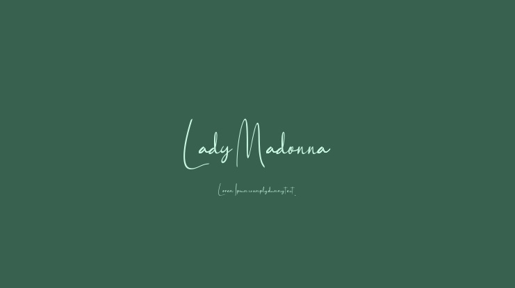 Lady Madonna Font