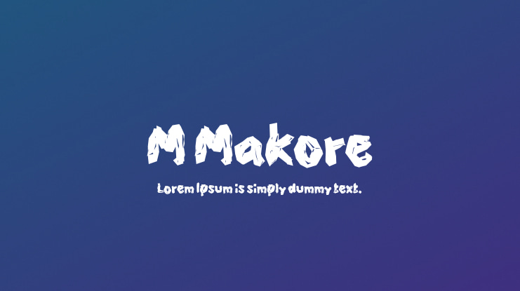 M Makore Font