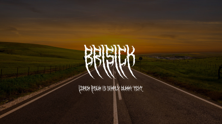 BRISICK Font